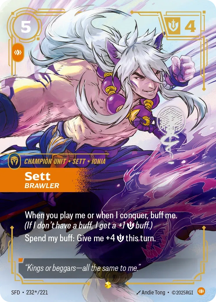 Sett - Brawler (Signature) - 232*/221 (SFD) Showcase