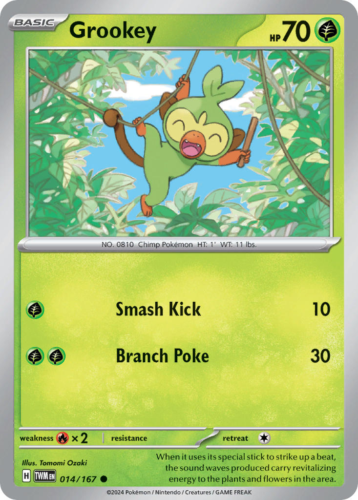 Grookey - 014/167 (TWM) Common - Near Mint