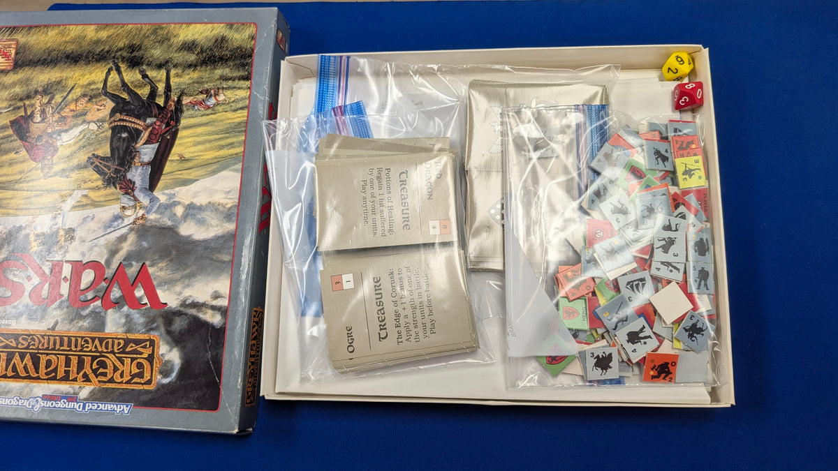 AD&D Greyhawk Adventures - Wars (2nd Edition) Box Set (USED) Punched but Complete