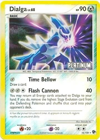 Dialga - 16/106 [Platinum] (BKP) Promo - Damaged Reverse Holofoil