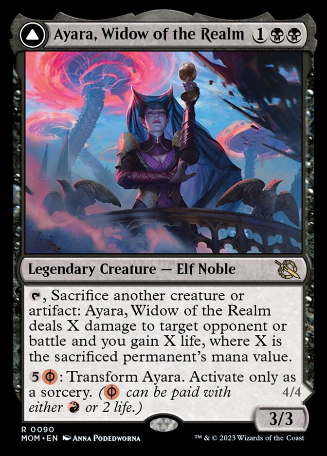 Ayara, Widow of the Realm // Ayara, Furnace Queen [