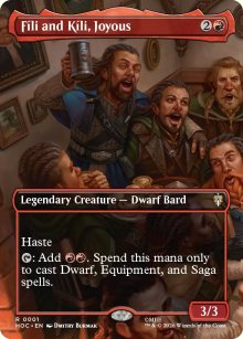 Fili and Kili, Joyous [ #0001 Borderless ] (HOC-R)