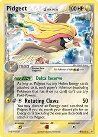 Pidgeot (14/110) Delta Species Near Mint