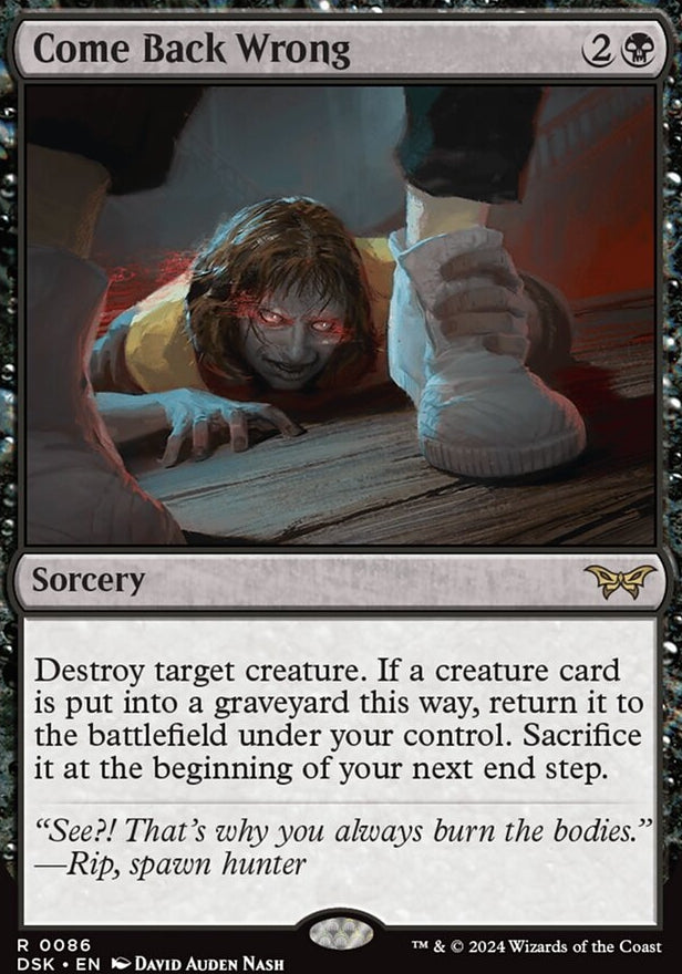 Come Back Wrong [#0086] (DSK-R)