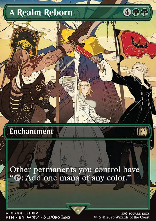 A Realm Reborn [ #0344 Borderless Alternate Art ] (FIN-R)