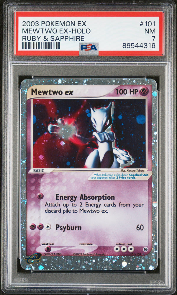 Mewtwo ex - 101/109 (RS) Ultra Rare (Graded - PSA 7)