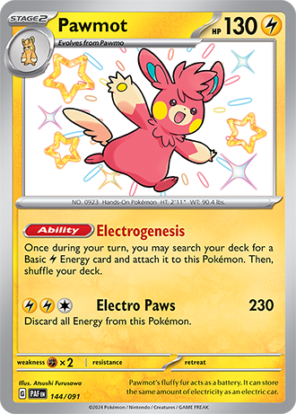 Pawmot - 144/091 (PAF) Secret Rare - Near Mint Holofoil