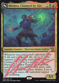 Mishra, Claimed by Gix (BRO-M-FOIL)[Artist Signature]