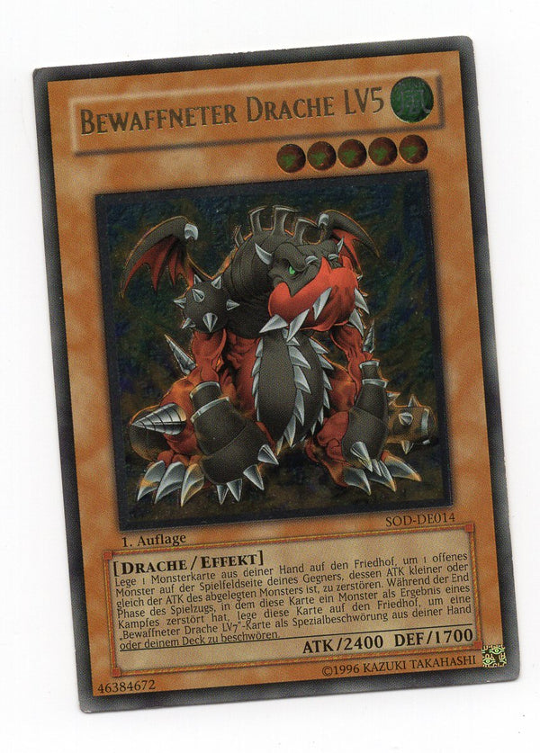 Armed Dragon LV5 (SOD-EN014) Ultimate Rare - German Moderate Play 1st Edition