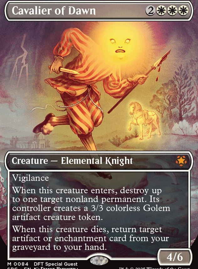 Cavalier of Dawn [ #0084 Borderless ] (SPG-M-FOIL)