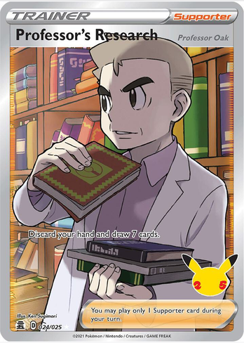 Professor's Research (Full Art) - 024/025 (CLB) Ultra Rare - Heavy Play Holofoil