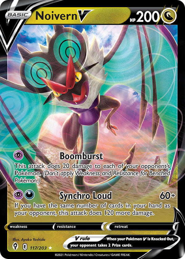 Noivern V - 117/203 (SWSH07) Ultra Rare - Near Mint Holofoil