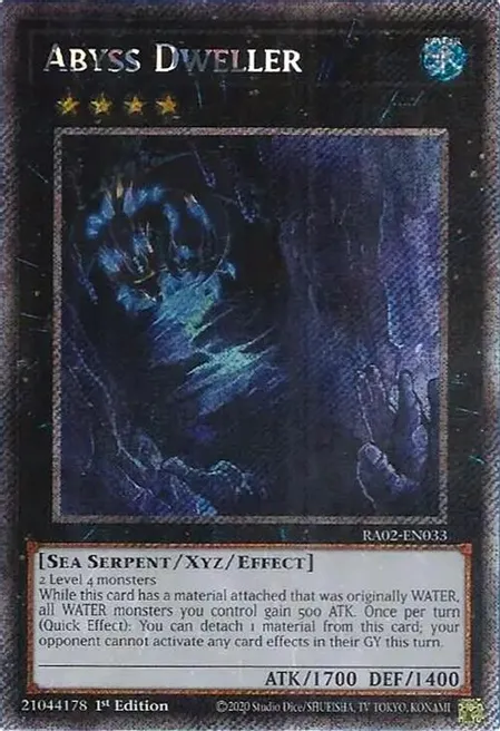 Abyss Dweller (RA02-EN033) Platinum Secret Rare - Near Mint 1st Edition