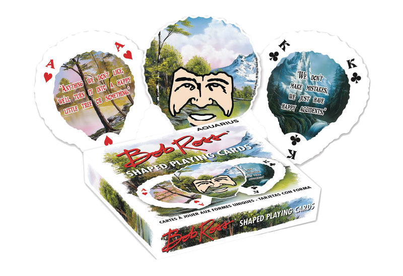 BOB ROSS SHAPED PLAYING CARDS