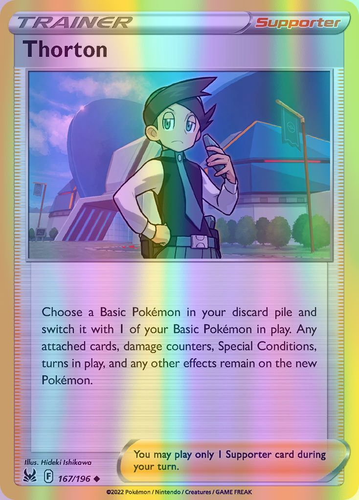 Thorton - 167/196 (SWSH11) Uncommon - Near Mint Reverse Holofoil