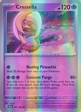 Cresselia - 021/064 (SFA) Rare - Near Mint Reverse Holofoil