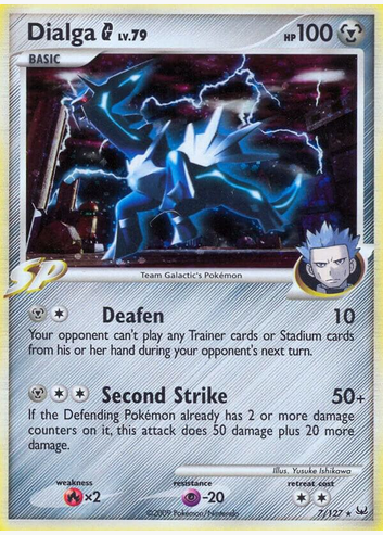 Dialga G LV.79 (7/127) (PL) Moderate Play Holo Rare