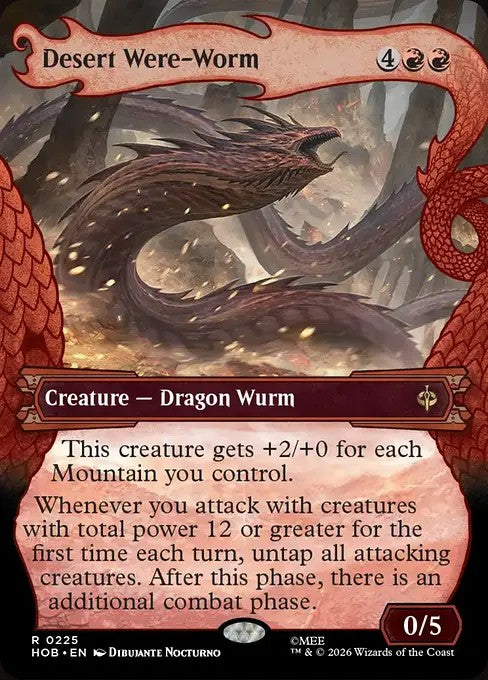 Desert Were-Worm [ #0225 Showcase Dragon Hoard Frame ] (HOB-R)