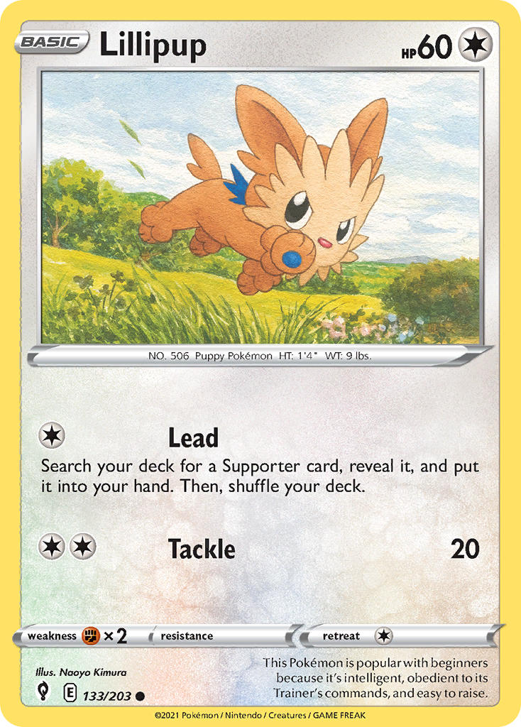 Lillipup - 133/203 (SWSH07) Common - Near Mint