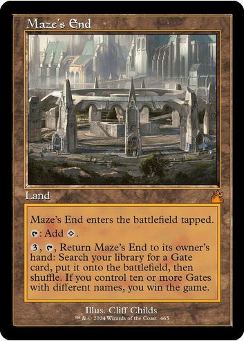 Maze's End [#0465 Retro Frame] (RVR-M-FOIL)