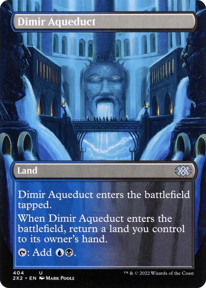 Dimir Aqueduct [#404 Alternate-Art Borderless] (2X2-U-FOIL)