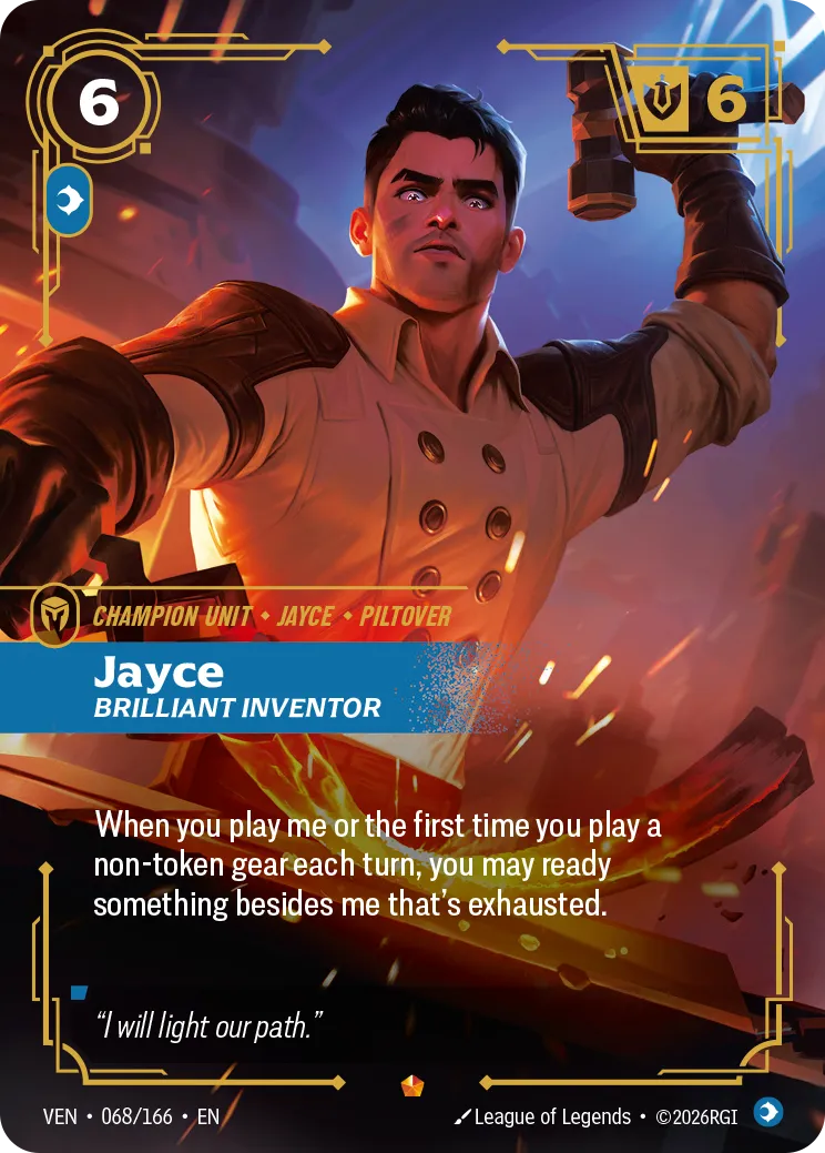 Jayce, Brilliant Inventor - 068/166 (VEN) Epic