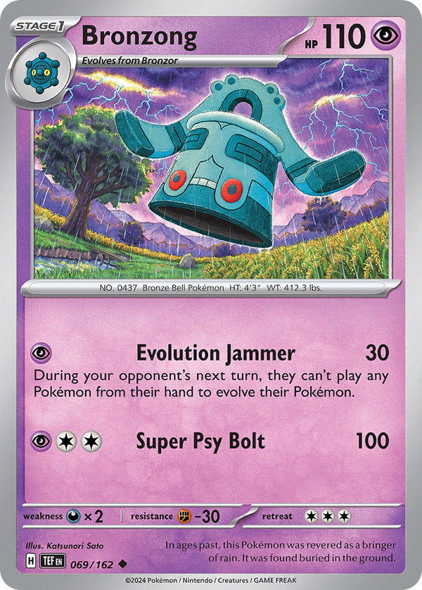 Bronzong - 069/162 (TEF) Uncommon - Near Mint