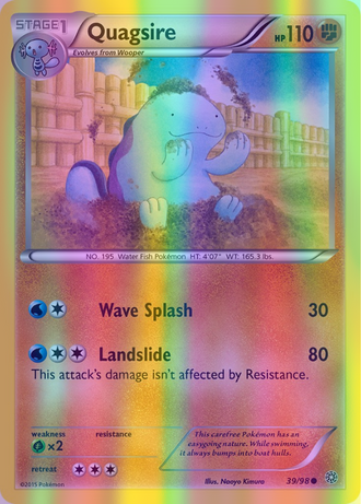 Quagsire - 039/098 (AOR) Common - Near Mint Reverse Holofoil