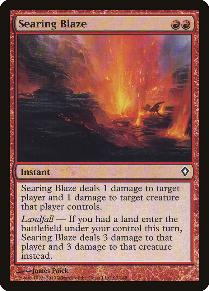 Searing Blaze (WWK-C-FOIL) Light Play