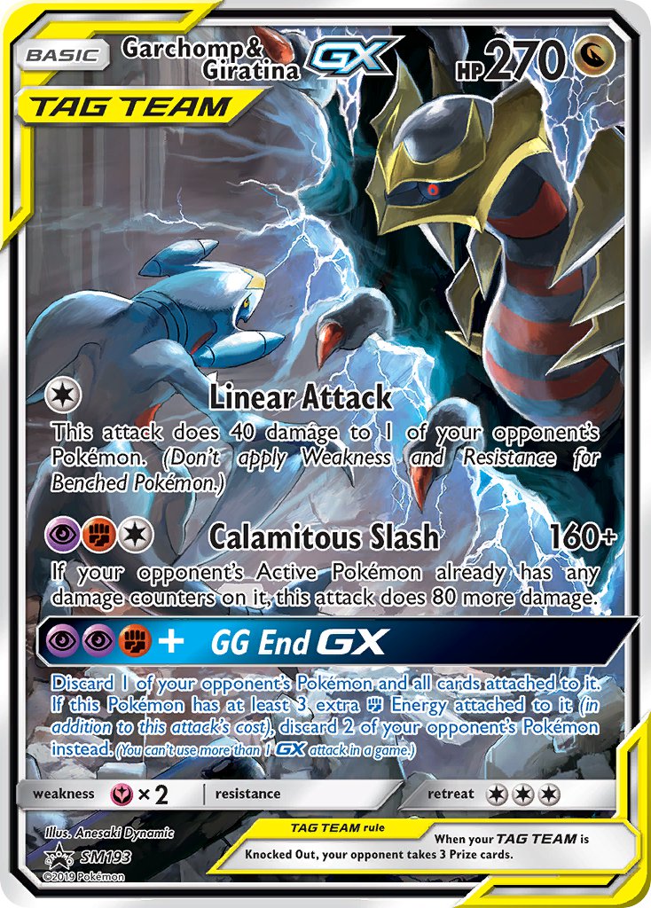 Garchomp & Giratina GX - SM193 (SM:PR) Promo - Near Mint Holofoil