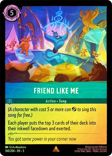 Friend Like Me (Into the Inklands 160/204) Rare - Near Mint Cold Foil