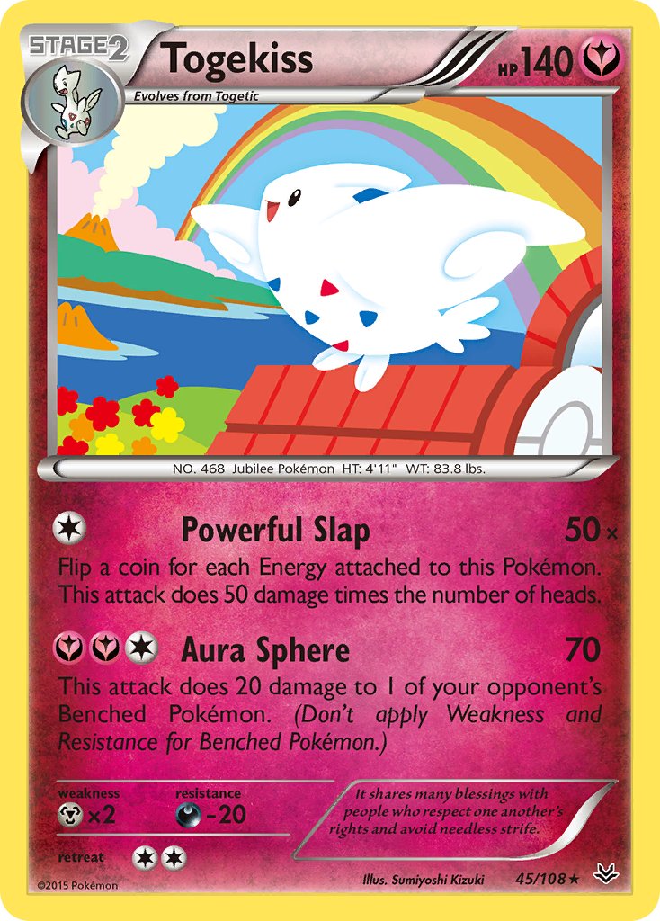Togekiss - 045/108 (ROS) Rare - Near Mint