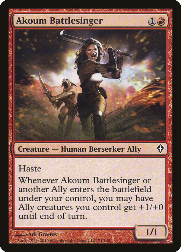 Akoum Battlesinger (WWK-C-FOIL)