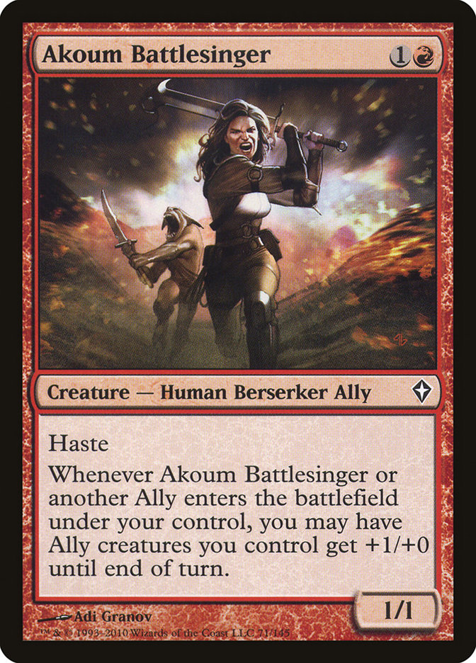 Akoum Battlesinger (WWK-C-FOIL)