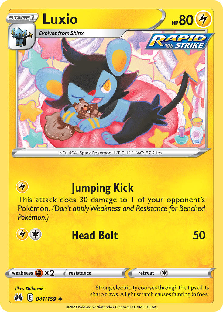 Luxio - 041/159 (CRZ) Uncommon -  Near Mint