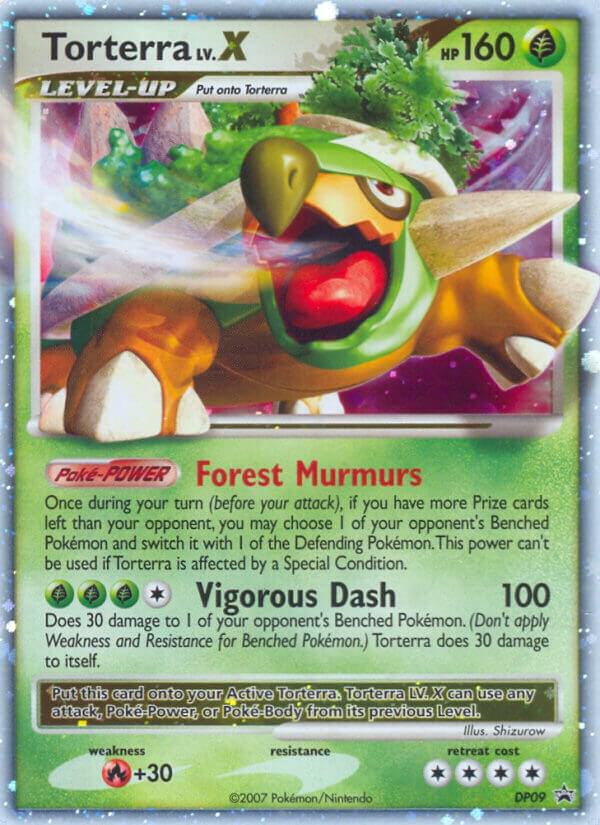 Torterra Lv.X - DP09 (PR) Promo - Moderate Play Holofoil