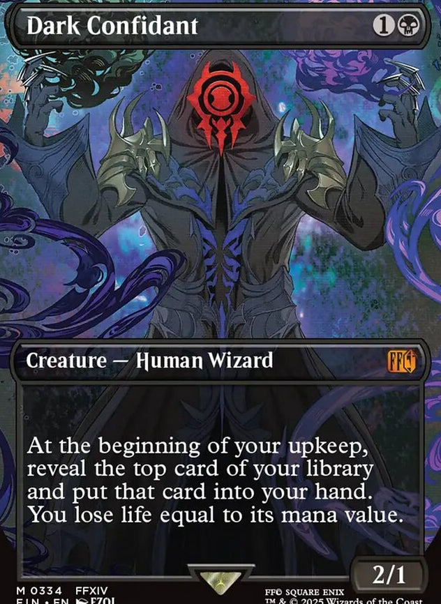 Dark Confidant [ #0334 Borderless Alternate Art ] (FIN-M)