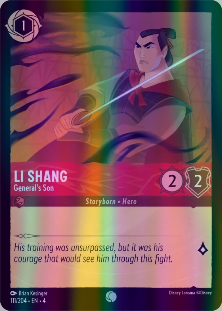 Li Shang - General's Son (Ursula's Return 111/204) Common - Near Mint Cold Foil