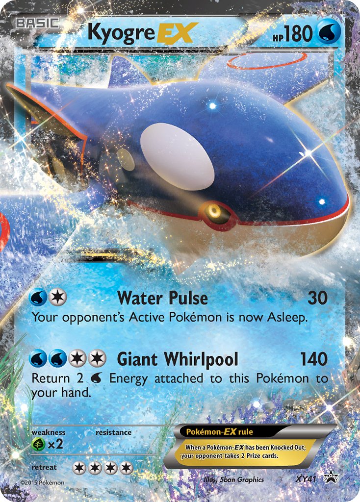 Kyogre EX - XY41 (XY:PR) Promo - Near Mint Holofoil