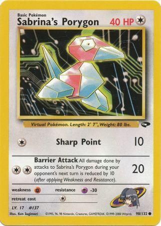 Sabrina's Porygon - 98/132 (G2) Common Near Mint Unlimited
