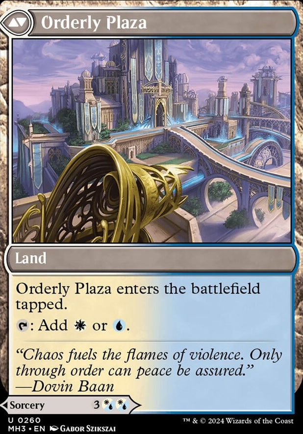 Suppression Ray // Orderly Plaza [#0261] (MH3-U-FOIL)
