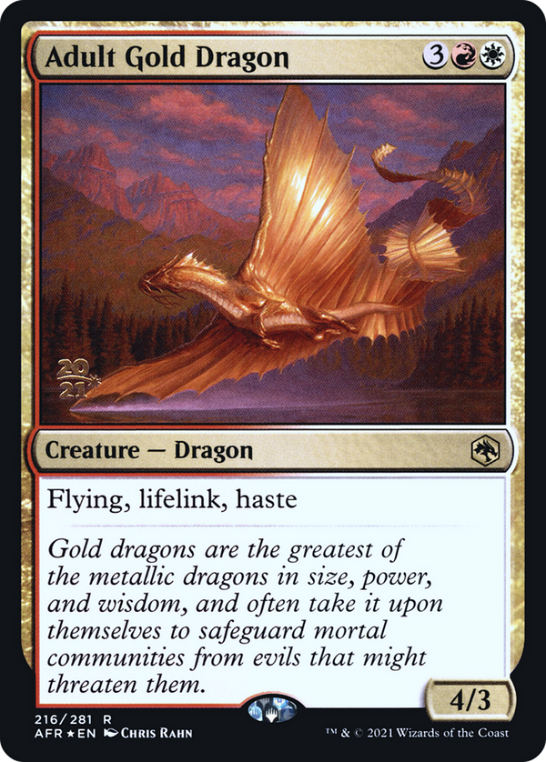 Adult Gold Dragon (AFR-R-PRE)