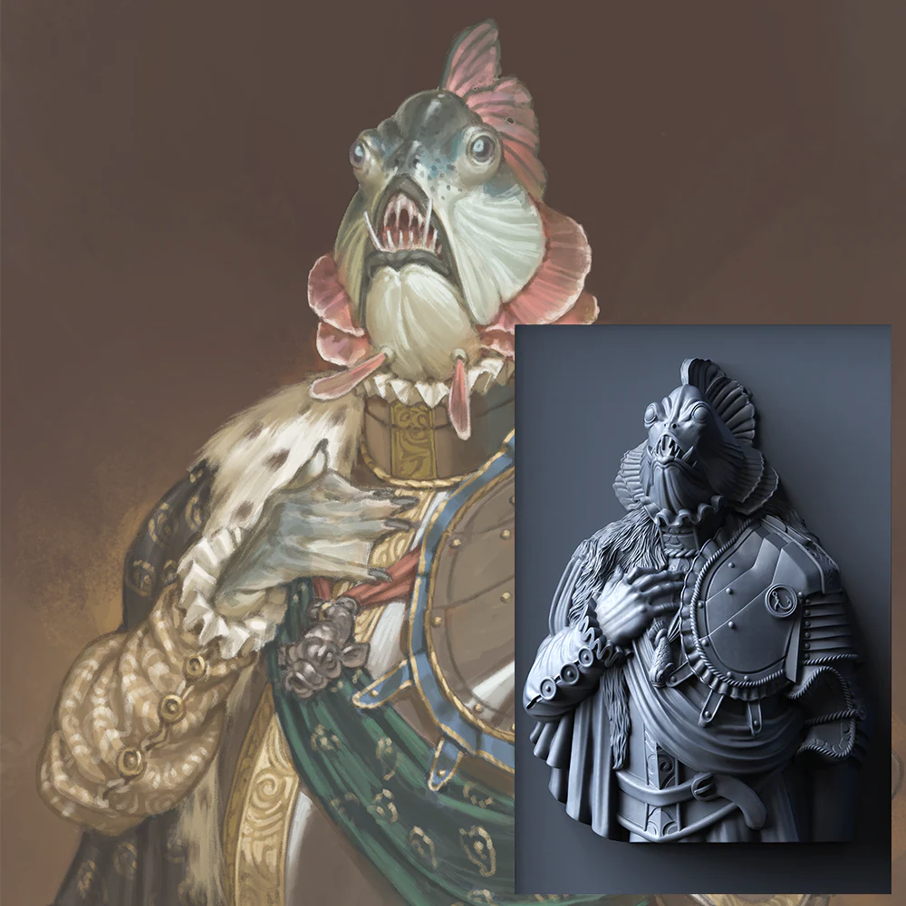 Monument Hobbies: Frameable Texture Trainer #1 - Sir Viathan