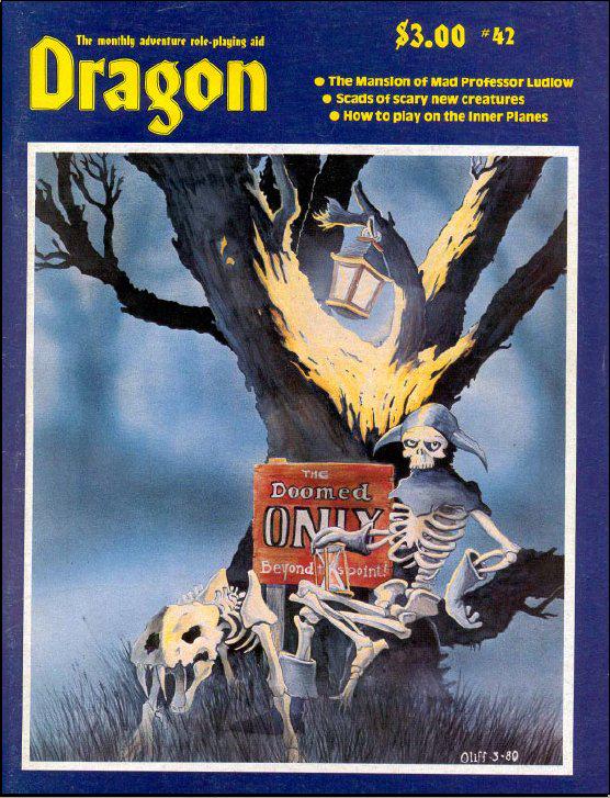 Dragon Magazine #42 (USED) "Mansion of Mad Professor Ludlow" AD&D module