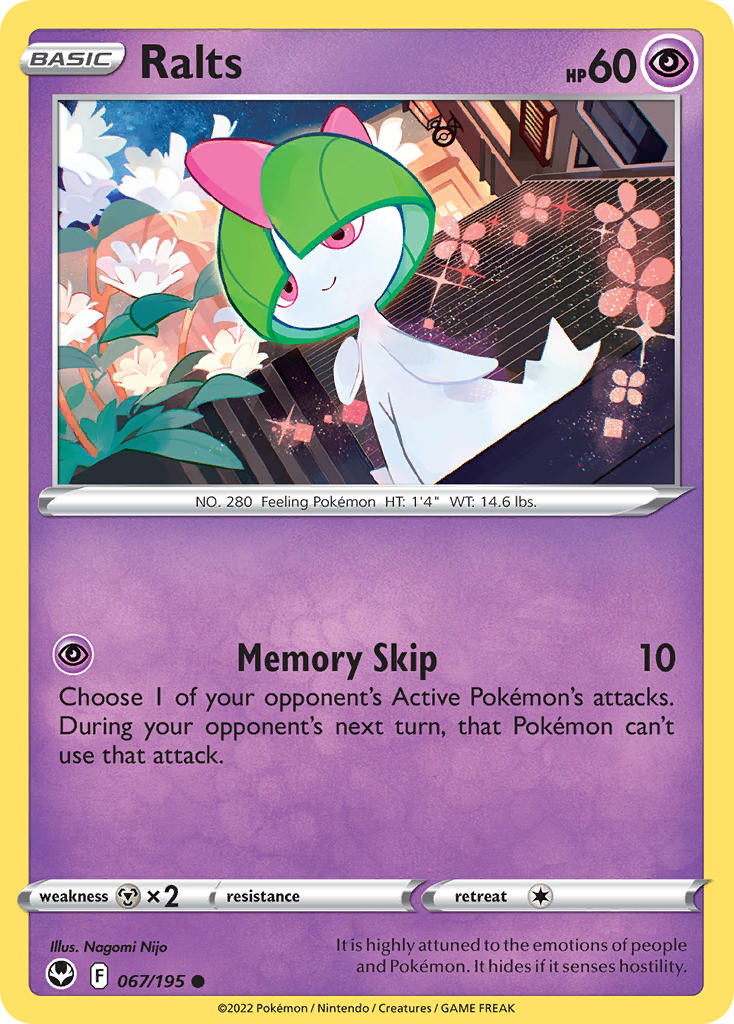 Ralts - 067/195 (SWSH12) Common - Near Mint