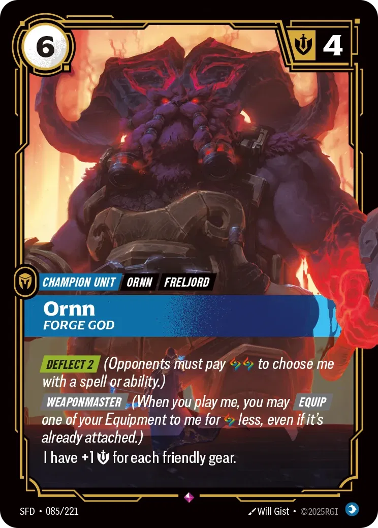 Ornn - Forge God - 085/221 (SFD) Rare