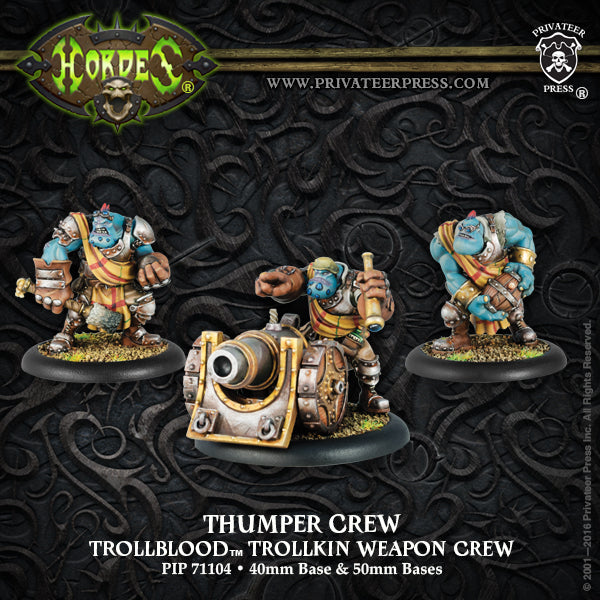 Hordes: Trollbloods - Thumper / Pummler, Weapon Crew Unit (Plastic)