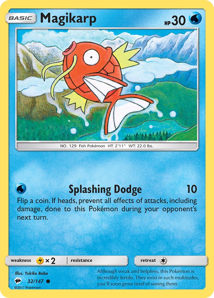 Magikarp - 032/147 (SM:BUS) Common - Near Mint