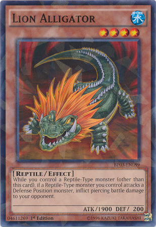 Lion Alligator (Shatterfoil) (BP03-EN089) Shatterfoil Rare - Near Mint 1st Edition