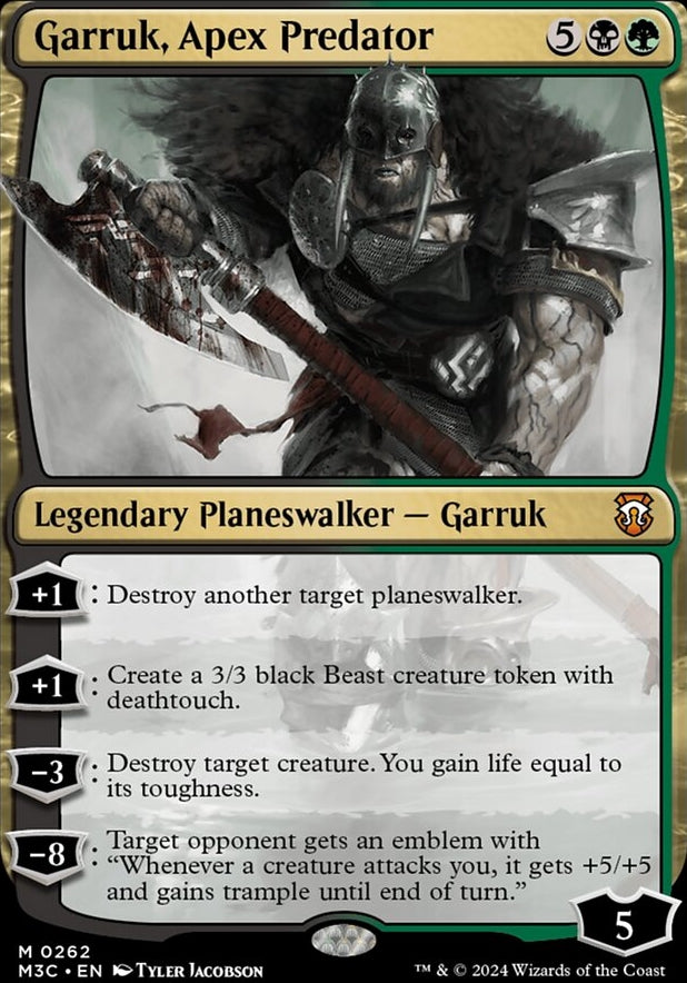 Garruk, Apex Predator [#0262 Ripple Foil] (M3C-M)